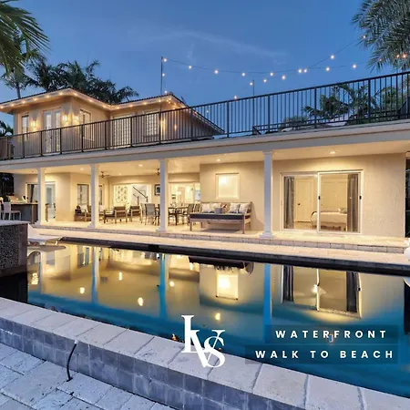 New Royal 80Ft Waterfront Wlk2Beach Hotpool Spa Kitchenbbq